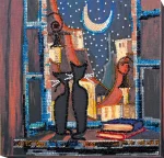 Набір для вишивки бісером "Кицькі у віконці" 