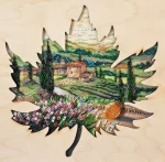 Набір для вишивки бісером "Сонце Тоскани" (з дерев'яною рамкою)