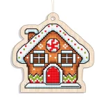 Новорічна іграшка підвіс на ялинку – Пряничний будинок FNGi-033