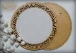 Рамка кругла з натягнутою канвою 16*16/12*12 ТМ Embroidery Craft RKd-007