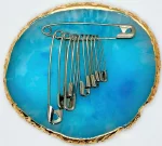 Булавки калені асорті, 10 шт 