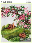 Набір для вишивки нитками "Весна" №006