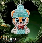 Новорічна іграшка на пластиковій основі НІ_010 "Символ щастя"