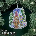 Новорічна іграшка на пластиковій основі НІ_028 "Солодке свято"