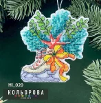 Новорічна іграшка на пластиковій основі НІ_020 "Зимова казка"