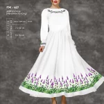 Плаття жіноче з рукавами ПЖ-197 (довге, кльош)