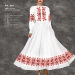 Плаття жіноче з рукавами ПЖ-222 (довге, кльош)