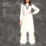 Плаття жіноче з рукавами ПЖ-214 (довге, кльош)