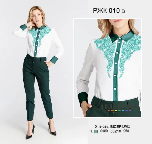 Рубашка жіноча комбінована РЖК-010В