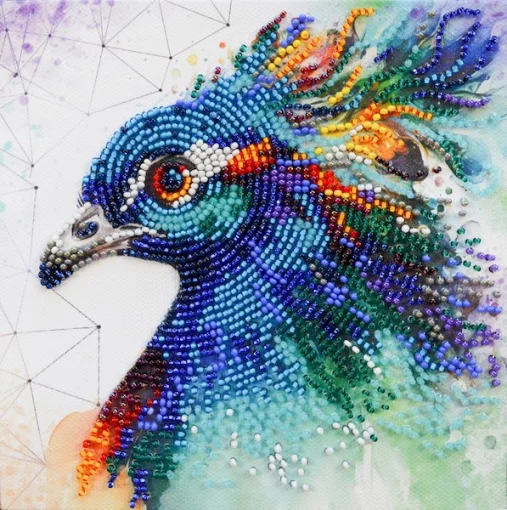 Набір для вишивки бісером &quot;Поважний павич&quot; 