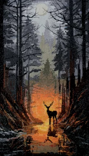 Набір для вишивки хрестиком "Вартовий лісу" 
