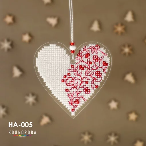 Набір для вишивки новорічної іграшки НА-005 &quot;Сяйво почуттів&quot;