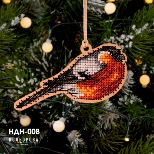 Набір для вишивки новорічної іграшки НДН-008 &quot;Зимовий красень&quot;