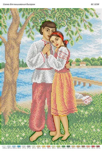 Закохана пара під парасолькою