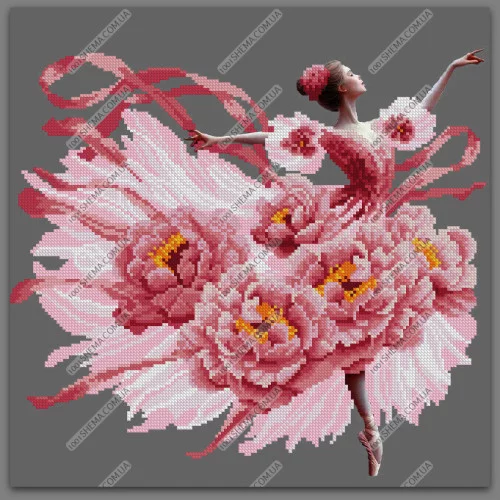 Дівчина-півонія-2, А3+Л-042