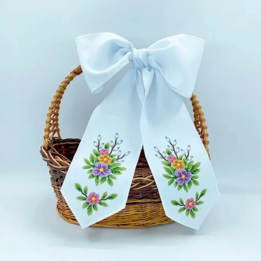 Бант на кошик, БК-097 (з намистинами)