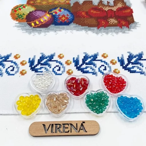 Великодній рушничок, РКВ-083 (з намистинами в комплекті)