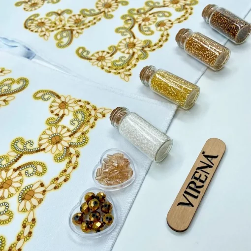 Рушник малий, РВМ-028 (з намистинами в комплекті)