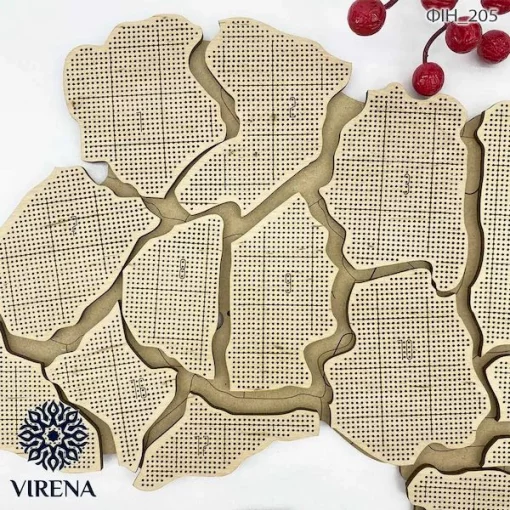 Карта України 3D, 25 областей під вишивку бісером, ФІН-205
