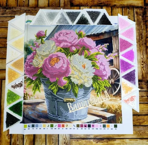 Лілові півонії, А3+К-082