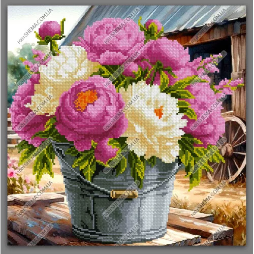 Лілові півонії, А3+К-082