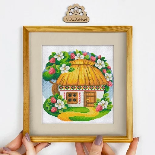 Набір для вишивки хрестиком "Українська хатинка. Червень", VC-006