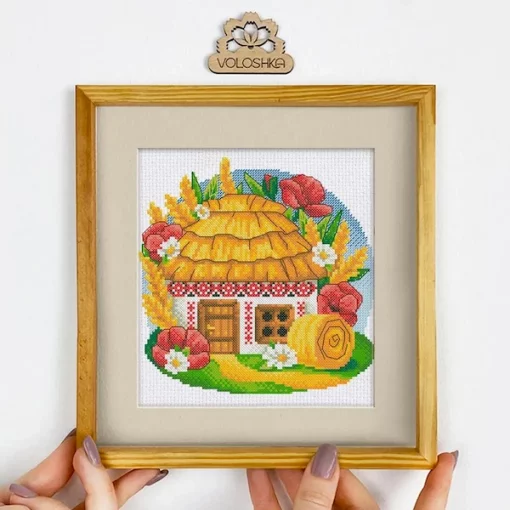 Набір для вишивки хрестиком "Українська хатинка. Серпень", VC-008