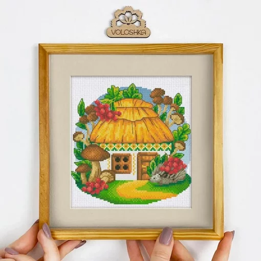 Набір для вишивки хрестиком "Українська хатинка. Вересень", VC-009