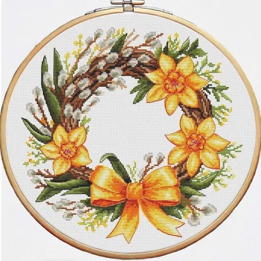 Набір для вишивки хрестиком, "Весняний віночок" VC-052