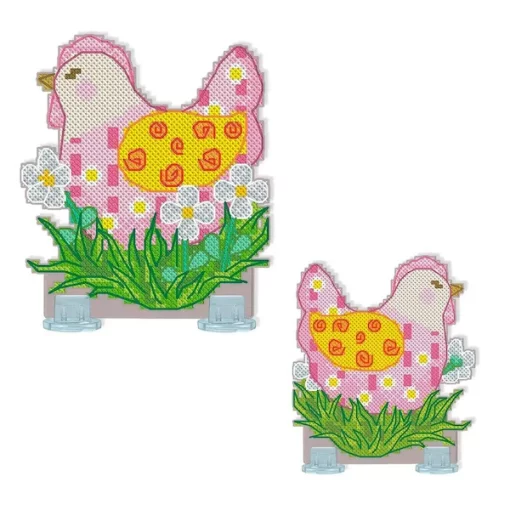 Набір для вишивки на пластиковій канві &quot;Матуся курочка&quot; VPC_060