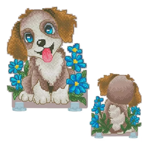 Набір для вишивки на пластиковій канві &quot;Цуценя&quot; VPC_064