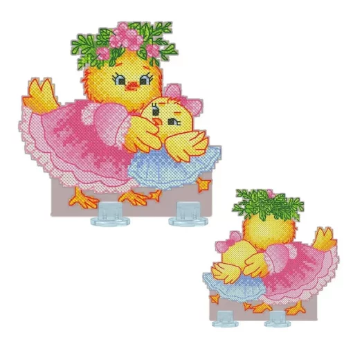 Набір для вишивки на пластиковій канві &quot;Мати курочка&quot; VPC_067