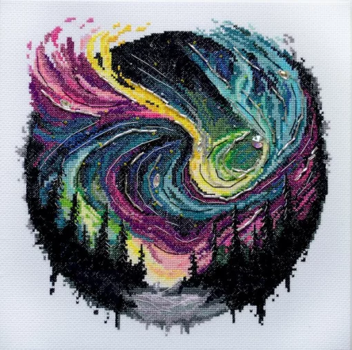 Набір для вишивки хрестиком "Сяйво ночі", АН-168