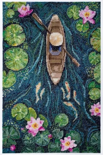 Набір для вишивки хрестиком "Один в каное", АН-170