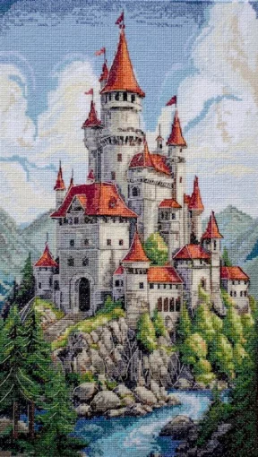 Набір для вишивки хрестиком "Поміж хмарами", АН-274