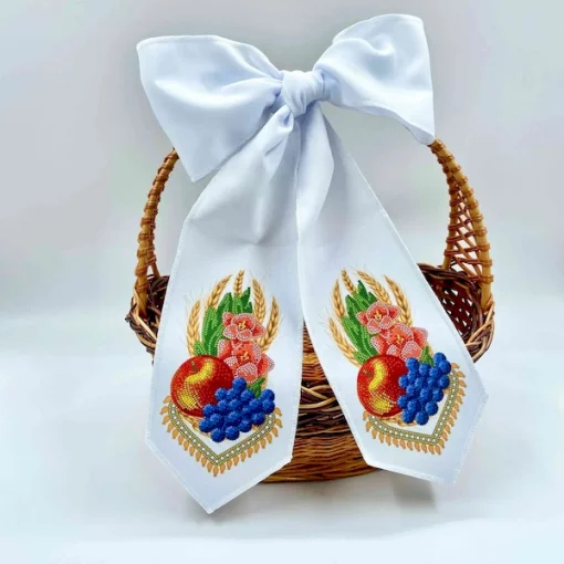 Бант на кошик, БК-099 (з намистинами)