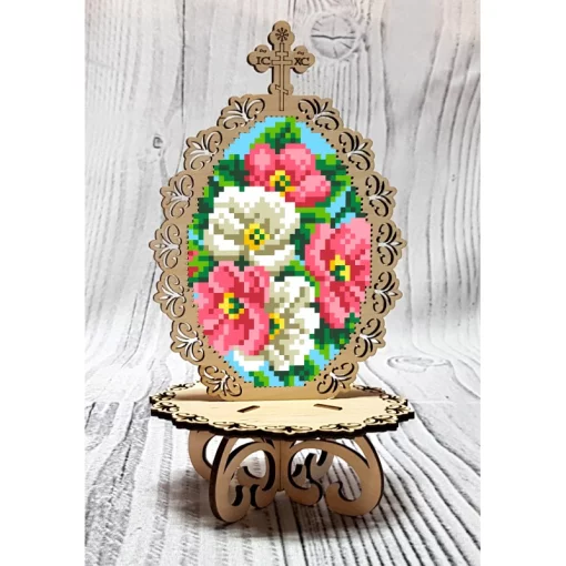 Писанка для вишивки бісером &quot;Квіткова&quot; (51040)