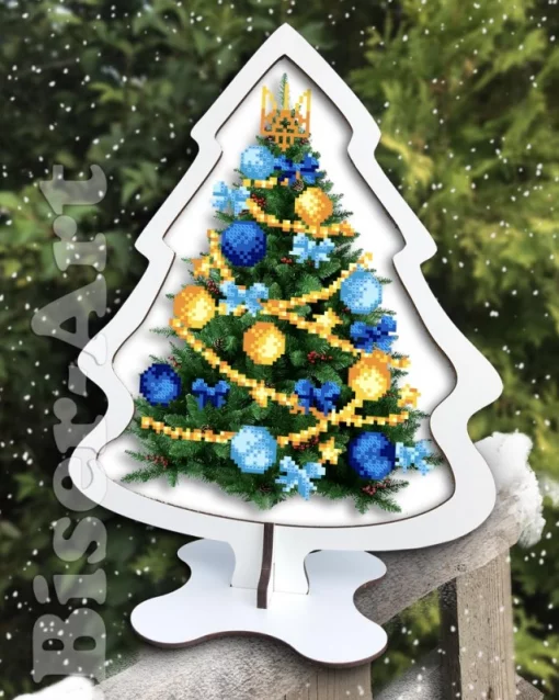 Ялинка на підставці і основі з ХДФ (2533001)