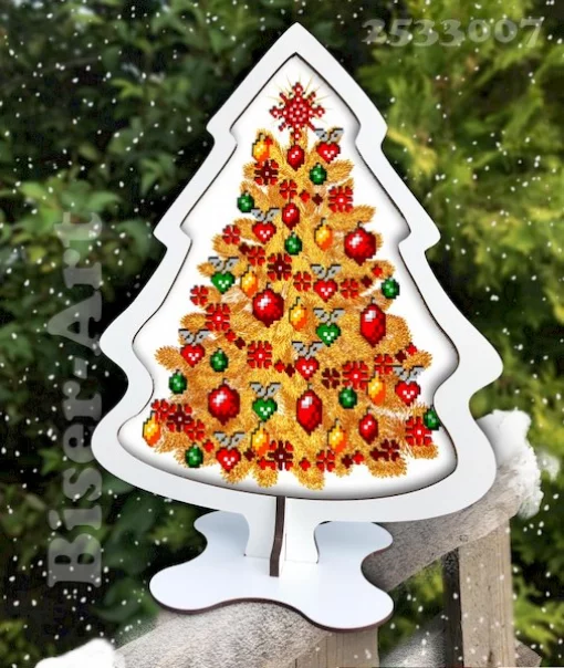 Ялинка на підставці і основі з ХДФ (2533007)