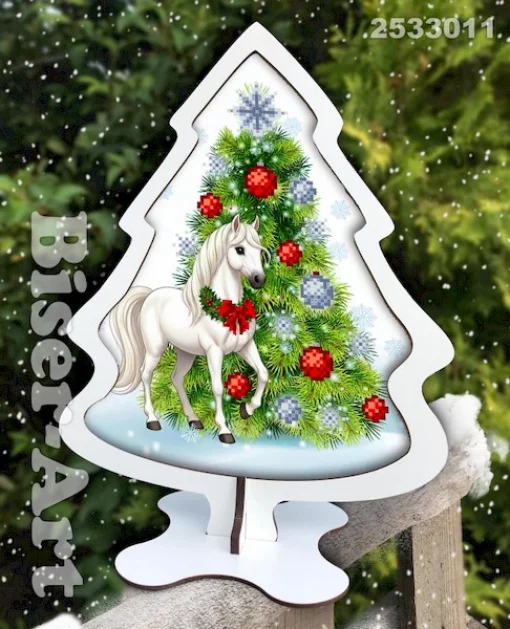 Ялинка на підставці і основі з ХДФ (2533011)