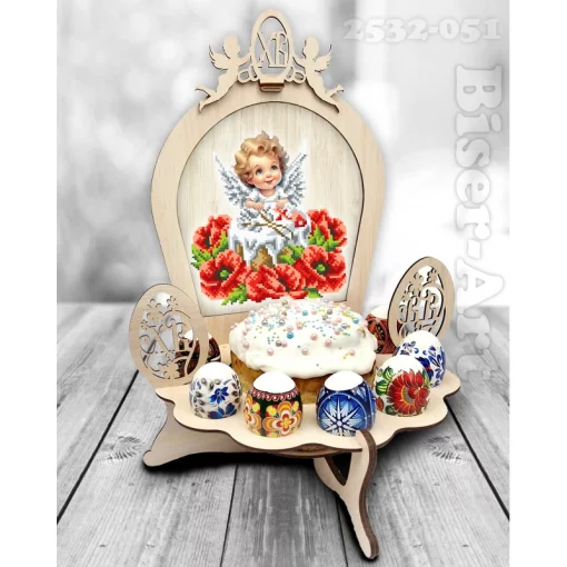 Підставка для паски та яєць під вишивку бісером (2532051)