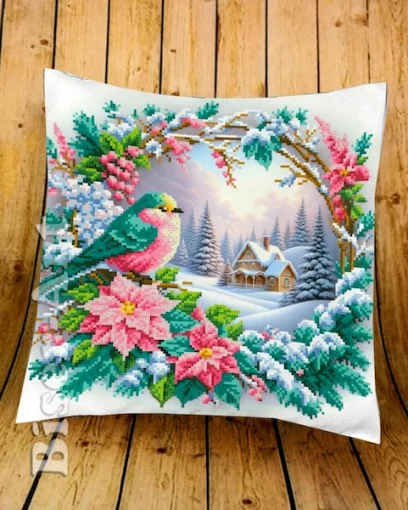 Пошита подушка з наволочкою для вишивання (2929605)