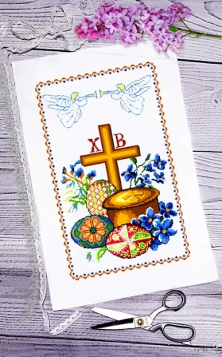 Рушник пасхальний для вишивки бісером (039)