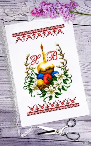 Рушник пасхальний для вишивки бісером (050)