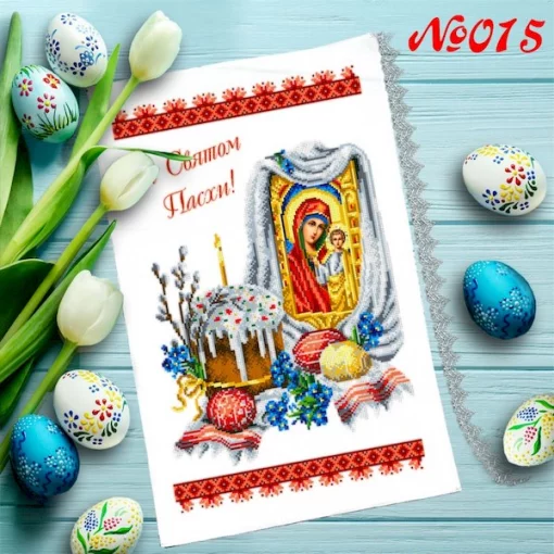Рушник пасхальний для вишивки бісером (015)