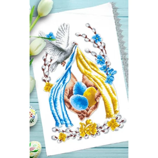 Рушник пасхальний для вишивки бісером (170)