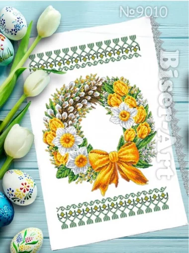 Рушник пасхальний для вишивки бісером (010)
