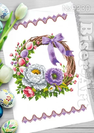 Рушник пасхальний для вишивки бісером (230)