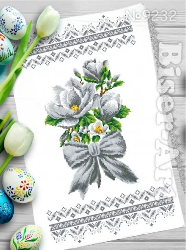 Рушник пасхальний для вишивки бісером (232)