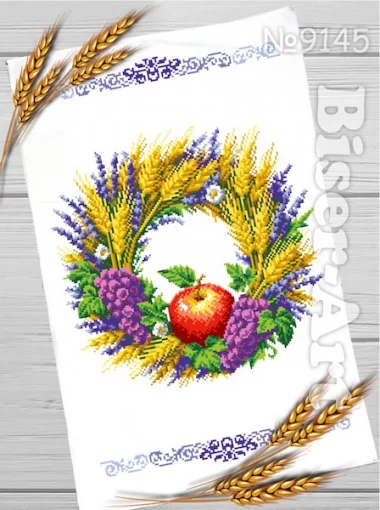 Спасівський рушник для вишивки бісером, арт. 145